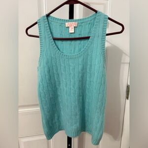 Malika Cashmere Sleeveless Sweater‎ Cropped